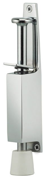 Item No.2001 (Plunger Door Holder - Solid Brass) in finish US26 (Polished Chrome Plated)