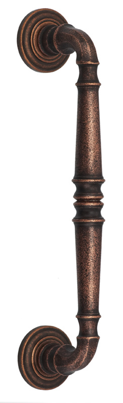 Item No.2051 (Traditional Door Pull – Solid Brass) in finish VC (Vintage Copper, Lacquered)