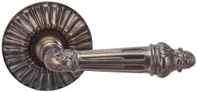 Item No.340 (Interior Ornate Lever Latchset - Solid Brass) in finish ETR (Etruscan Bronze, Lacquered)