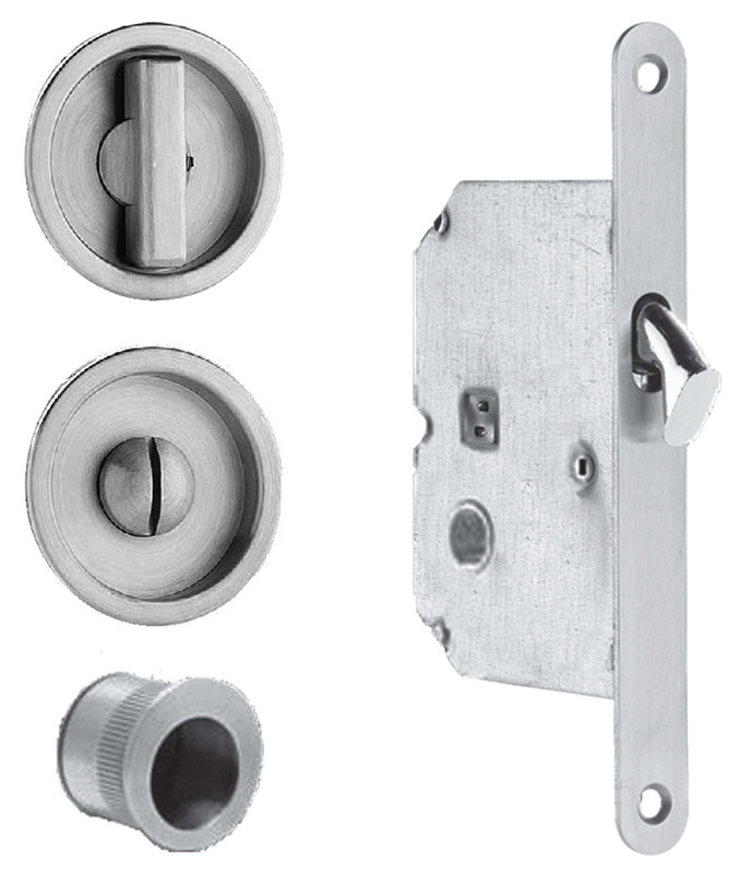 Item No.3910 (Sliding Pocket Door Mortise Lock - Solid Stainless Steel)