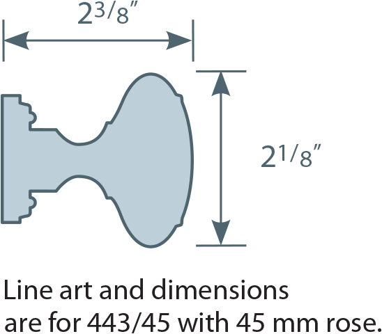 #443/00 Knob Line Art