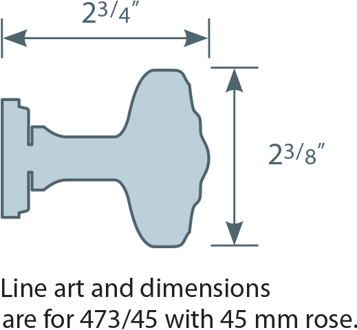 #473/00 Knob Line Art