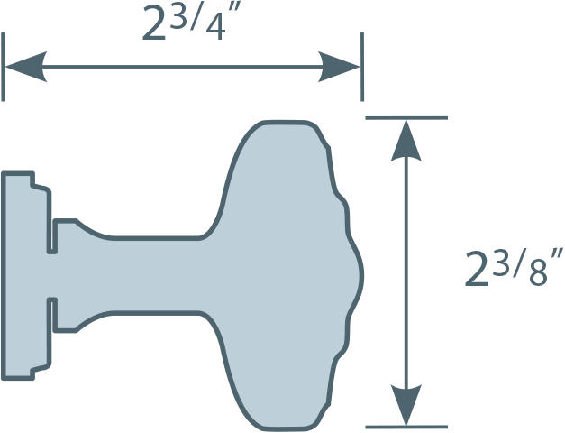 #473/45 Knob Line Art