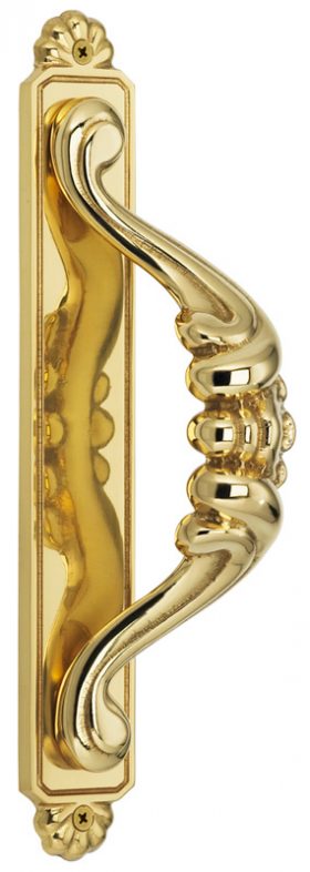 Item No.515 (Door Pull with Backplate - Solid Brass)