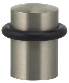 Item No.7000 (Modern Floor Door Stop - Solid Brass or Solid Stainless Steel) in finish US32D (Satin Stainless Steel)