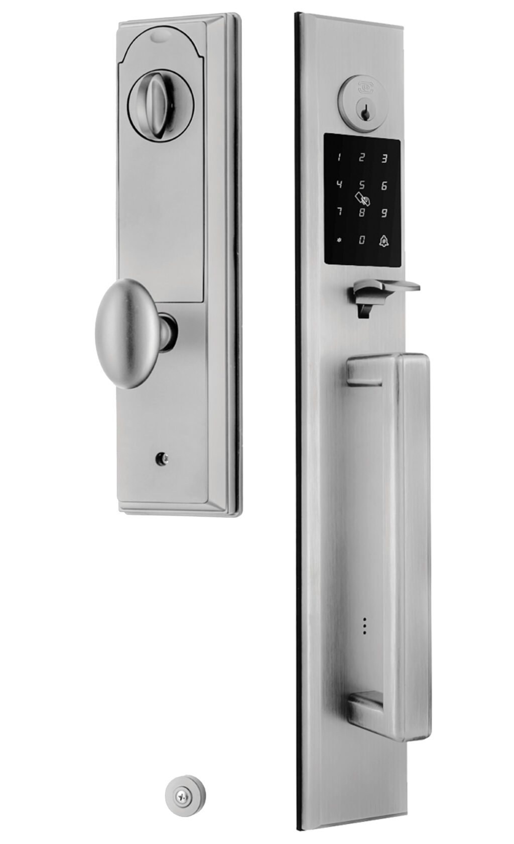 Item No.8669 with 10 Knob Trim (PN Pearl Nickel)