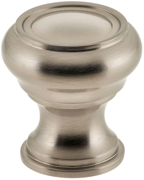 Item No.9045/25 (Traditional Cabinet Knob - Solid Brass) in finish US15 (Satin Nickel Plated, Lacquered)