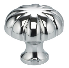 Item No.9405 (Classic Cabinet Knob - Solid Brass) in finish US26 (Polished Chrome Plated)