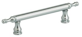 Item No.9408 (Classic Cabinet Pull - Solid Brass) in finish US26D (Satin Chrome Plated)