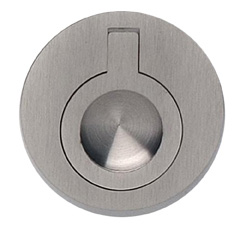 Item No.9580/50 (Round Drop Ring - Solid Brass) in finish US15 (Satin Nickel Plated, Lacquered)