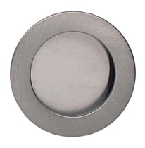 Item No.9595/50 (Modern Cup Pull - Solid Brass) in finish US15 (Satin Nickel Plated, Lacquered) (Example)