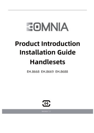 EOMNIA 8000 Series Entrance Handlesets Installation Guide