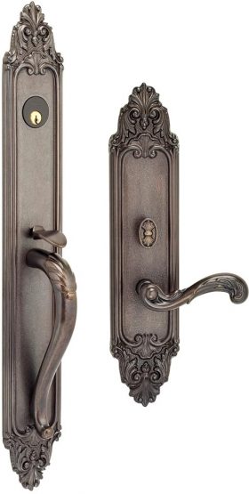 Item No.Georgica w/251 (Exterior Ornate Mortise Entrance Handleset Lockset - Solid Brass)