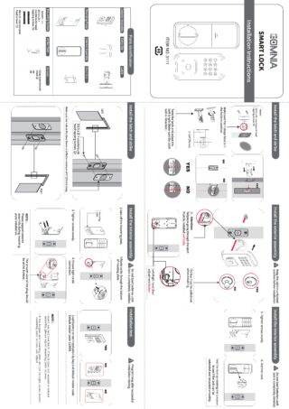 EOMNIA 3111 Deadbolt Installation Instructions