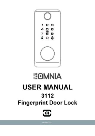 EOMNIA 3112 Deadbolt User Manual