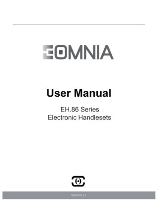 EOMNIA 8000 Series Entrance Handlesets User Manual
