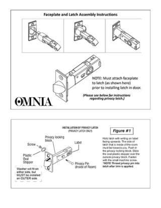 Faceplate to Latch Assembly