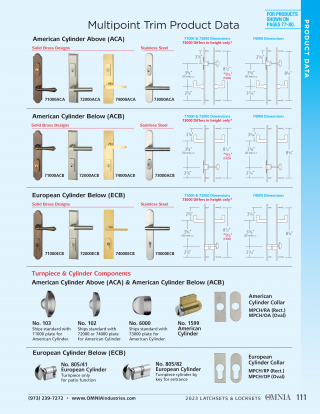 OMNIA Multipoint Trim Product Data