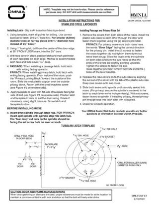 installation templates omnia industries